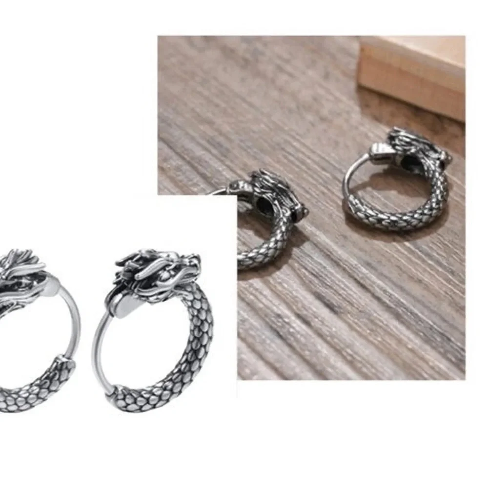 Dragon Hoop Earrings, Hoop Earrings, Huggie Earrings, Huggie Hoop,Gothic Jewelry